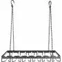 Wine Enthusiast Metal Hanging Wine Glass Rack