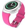 MoKo Watch Band Compatible with Samsung Gear S2(SM-R720 / SM-R730 ONLY), Soft Silicone Replacement Sport Band, NOT FIT S2 Classic (SM-R732 & SM-R735), NOT FIT Gear Fit2 Watch - Bright Pink