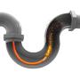 FlexiSnake Drain Weasel Sink Snake Cleaner - 18 inch - Drain Hair Clog Remover Tool with Rotating Handle & 5 Wand Refills - Thin, Flexible, Easy to Use on Most Drains & Grates - Made in USA - (5-Pack)