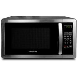 Farberware 1.1 Cu. Ft. Stainless Steel Countertop Microwave Oven With 6 Cooking Programs, LED Lighting, 1000 Watts