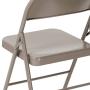 Flash Furniture HERCULES Series Double Braced Gray Metal Folding Chair