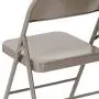 Flash Furniture HERCULES Series Double Braced Gray Metal Folding Chair Flash Furniture HERCULES Series Double Braced Gray Metal Folding Chair