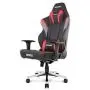 AKRacing Masters Series Max Gaming Chair with Wide Flat Seat, 400 Lbs Weight Limit, Rocker and Seat Height Adjustment Mechanisms - Red