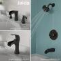 Pfister LF042JDYY Jaida Single Control 4'' Centerset Waterfall Bathroom Faucet in Tuscan Bronze