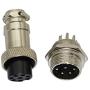 Raogoodcx 5Pcs 8 Pin Aviation Connector Male Female Plug Metal GX16 Panel Connector Socket Plug