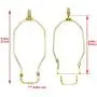 Ladash 2 PCS 8 Inch Lamp Harp Holder Lamp Shade Harp with Light Saddle Base and Ball Lamp Finial Screw for Table and Floor Lamps (Brass, 2 Pack)