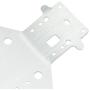 04001 Aluminum Chassis Plate Replacement for RC 1/10 Redcat HSP 94111 94107 Rally Monster Truck Off Road Buggy Upgrade Parts (Silver)