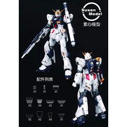 for Bandai RG 1/144 RX-93 Nu Gundam Gunpla Model, Metal Detail up Upgrade Thrusters,Barrels,Gun Aim