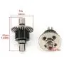 HHoo88 Upgrade Full Metal Differential Gear Part for WLtoys 144001 1/14 4WD RC Car for Kids Children On Road Toys Replacement Spare Part