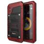 Beasyjoy iPhone Xs Case iPhone X/10 Metal Case Heavy Duty Alloy Cover Screen Full Body Protection Waterproof Shockproof DropProof Rugged Durable Defender for Outdoor Sports Red