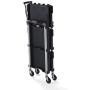 Olympia Tools 85-188 Pack-N-Roll Folding Collapsible Service Cart, Black, 50 Lb. Load Capacity per Shelf