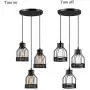 Industrial Pendant Lighting Licperron E26 Base Edison Metal Caged Vintage Hanging Pendant 3-Lights Rustic Pendant Light Fixture for Kitchen Dining Room Bar Hotel Industrial Pendant Lighting Licperron E26 Base Edison Metal Caged Vintage Hanging Pendant 3-Lights Rustic Pendant Light Fixture for Kitchen Dining Room Bar Hotel
