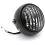 TASWK 6 1/2'' Motorcycle Headlight Grill Head Lamp Cafe Racer Bobber Chopper (Clear Lens)