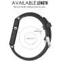 MoKo Watch Band Compatible with Garmin Vivoactive, Soft Silicone Replacement Fitness Bands Wristbands with Metal Clasps for Garmin Vivoactive/Vivoactive Acetate Sports GPS Smart Watch - Black