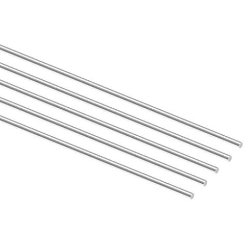 Sutemribor 3mm x 300mm Stainless Steel Model Straight Metal Round Shaft Rod Bars for DIY RC Car, RC Helicopter Airplane (5 PCS)
