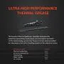 Thermal Grizzly Kryonaut The High Performance Thermal Paste for Cooling All Processors, Graphics Cards and Heat Sinks in Computers and Consoles (1 Gram)