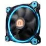 Thermaltake Riing 12 Series Blue High Static Pressure 120mm Circular LED Ring Case/Radiator Fan with Anti-Vibration Mounting System Cooling CL-F038-PL12BU-A