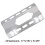 Gloryshine Replacement Parts Kit Stainless Steel Grill Burner Heat Plate for Nexgrill 720-0011,720-0047-U Costco Kirkland,Harris Tweeter, Sterling Forge Courtyard, Virco, and Others