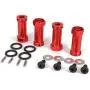 Alloy Aluminum 12mm Wheel Hex Hub Extension Adapters to 30mm Longer Combiner for 1/10 TRAXXAS Slash 5807 Stampede 4WD 2WD 4x4 / HQ 727 RC Car Parts ( Red)