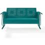 Crosley Bates Sofa Glider Turquoise Gloss