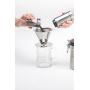 Maranello Caffé Pour Over Coffee Dripper Stainless Steel Reusable Drip Cone Coffee Filter Portable Pour-Over Coffee Maker Paperless Metal Fine Mesh Strainer Coffee Pourover Brewer Camping Coffee Maker