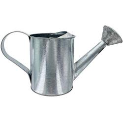 Darice Galvanized Metal 11” x 4 ⅛” x 5 ¾” – Round, Small Watering Can for Plants, Ready for Decorations and Embellishments, Silver