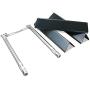 Uniflasy 7635 Flavorizer Bars and 69785 Grill Burner Tubes for Weber Spirit 200 with Front Control, Spirit E210, E220, S210, S220, for Weber 15.3 Inch 7635 Flavor Bars and 69785 Burner Pipe