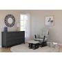 StorkCraft Hoop Glider and Ottoman Cushions, Gray w/Light Gray