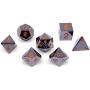 Set of 7 Black Lava Full Metal Polyhedral Dice by Norse Foundry | RPG Math Games DnD Pathfinder …