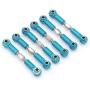 LoveinDIY 6Pcs Adjustable Metal Steering Linkage Servo Link Pull Rod Turnbuckle for WLtoys A959-B A969 A979 K929 1/18 RC Car Upgrade Parts