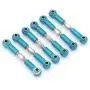 Tongina 6PCS Metal Servo Linkage Pulling Steering Rods Arms for 1/18 WLtoys RC Parts