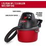 CRAFTSMAN CMXEVBE17250 2.5 gallon 1.75 Peak Hp Wet/Dry Vac, Portable Shop Vacuum with Attachments