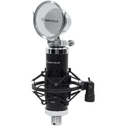 Rockville RCM03 Pro Studio Recording Condenser Microphone Mic+Metal Shock Mount