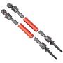 T best RC Drive Shaft, 2Pcs Aluminium Alloy Steel 1:10 Scale Remote Control Crawler Car Drive Shaft RC Upgrades Parts Accessory for ECX 2WD 1/10 RC Hobby Car(Red)