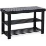 SONGMICS Sturdy Shoe Rack Bench,3-Tier Bamboo Shoe Organizer,Storage Shelf Holds Up to 264 Lbs,ideal for Entryway Bathroom Living Corridor SONGMICS Sturdy Shoe Rack Bench,3-Tier Bamboo Shoe Organizer,Storage Shelf Holds Up to 264 Lbs,ideal for Entryway Bathroom Living Corridor