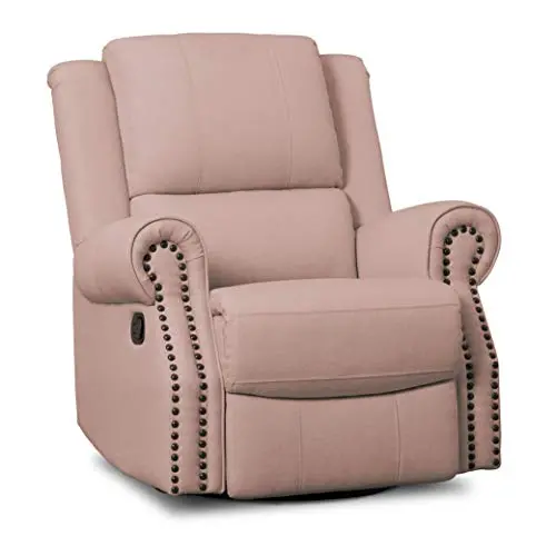 Delta Children Dylan Nursery Recliner Glider Swivel Chair, Blush Delta Children Dylan Nursery Recliner Glider Swivel Chair, Blush
