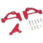HONG YI-HAT Metal Front Suspension Bracket Shock Absorber Bracket Panhard Mount Suitable for 1/10 RC Crawler Axial SCX10 III AXI03007 Spare Parts (Color : Red)