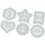 CXV Metal Cutting Dies, Button Shape Metal Cutting Dies Scrapbooking Stencils DIY Album Paper Card Decor for DIY Scrapbook Card Making Supplies