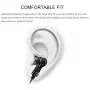 Earphones with Mic Wired Dual Drivers Heavy Bass Metal in-Ear Earbuds Balanced Armature Dynamic Hybrid TIMMKOO Headphones(Black)