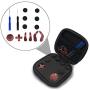 Replacement 12 Pieces in 1 - Metal Mod 6 Swap Thumbsticks Joysticks, Metal 4 Paddles & 2 Dpads with T8 Tool for Xbox One Elite Controller - Red