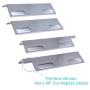 BBQration SS9935A 4-Pack 15 3/8 x 6 inches Stainless Steel Ducane Affinity Flavorizer Heat Shield Replacement for 3073101, 3000, 3100, 3200, 3300, 3400, 4100, 4200, 4400, 30501013,DUCHP3