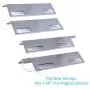 BBQration SS9935A 4-Pack 15 3/8 x 6 inches Stainless Steel Ducane Affinity Flavorizer Heat Shield Replacement for 3073101, 3000, 3100, 3200, 3300, 3400, 4100, 4200, 4400, 30501013,DUCHP3