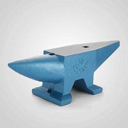COLIBROX 66 LBS Round Horn Anvil Solid Blacksmith Forged Steel Metal Work Heat Treated