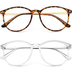 Blue Light Blocking Glasses Women Men Round Computer Lightweight Eyeglasses Frame Metal Legs Reading Gaming Glasses