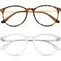 Blue Light Blocking Glasses Women Men Round Computer Lightweight Eyeglasses Frame Metal Legs Reading Gaming Glasses