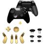 13 in 1 Metal Interchangeable 6 Swap Thumbsticks Joysticks, 4 Trigger Paddles and 2 Dpads for Xbox One Elite Controller Series 2 (Gold)