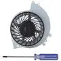 Hakeeta Internal PS4 Cooling Fan Replacement, Portable Replacement Part Internal CPU Cooling Fan Built in Fan with Screwdriver Metal Base Plate Quite Cooler for Playstation 4 KSB0912HE 1200. Hakeeta Internal PS4 Cooling Fan Replacement, Portable Replacement Part Internal CPU Cooling Fan Built in Fan with Screwdriver Metal Base Plate Quite Cooler for Playstation 4 KSB0912HE 1200.