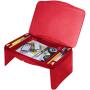 Folding Lap Desk, Laptop Desk, Breakfast Table, Bed Table, Serving Tray - The lapdesk Contains Extra Storage Space and dividers & Folds Very Easy, Great for Kids, Adults, Boys, Girls,