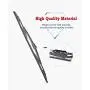 OEM Quality 21'' + 18'' Premium All-Seasons Metal Frame Windshield Wiper Blades(Set of 2) OEM Quality 21'' + 18'' Premium All-Seasons Metal Frame Windshield Wiper Blades(Set of 2)