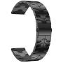 RABUZI Compatible for Samsung Galaxy Watch 45mm/46mm bands,22mm Enamel Process Stainless Steel Metal Watch Strap Compatible Samsung Watch 3 45mm,Gear S3 Frontier/Classic Smartwatch,Black